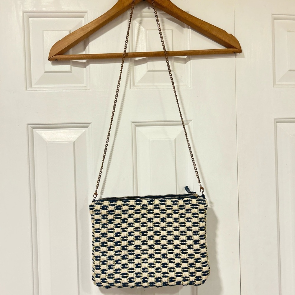 Accessorize Navy and Cream Crossbody Bag